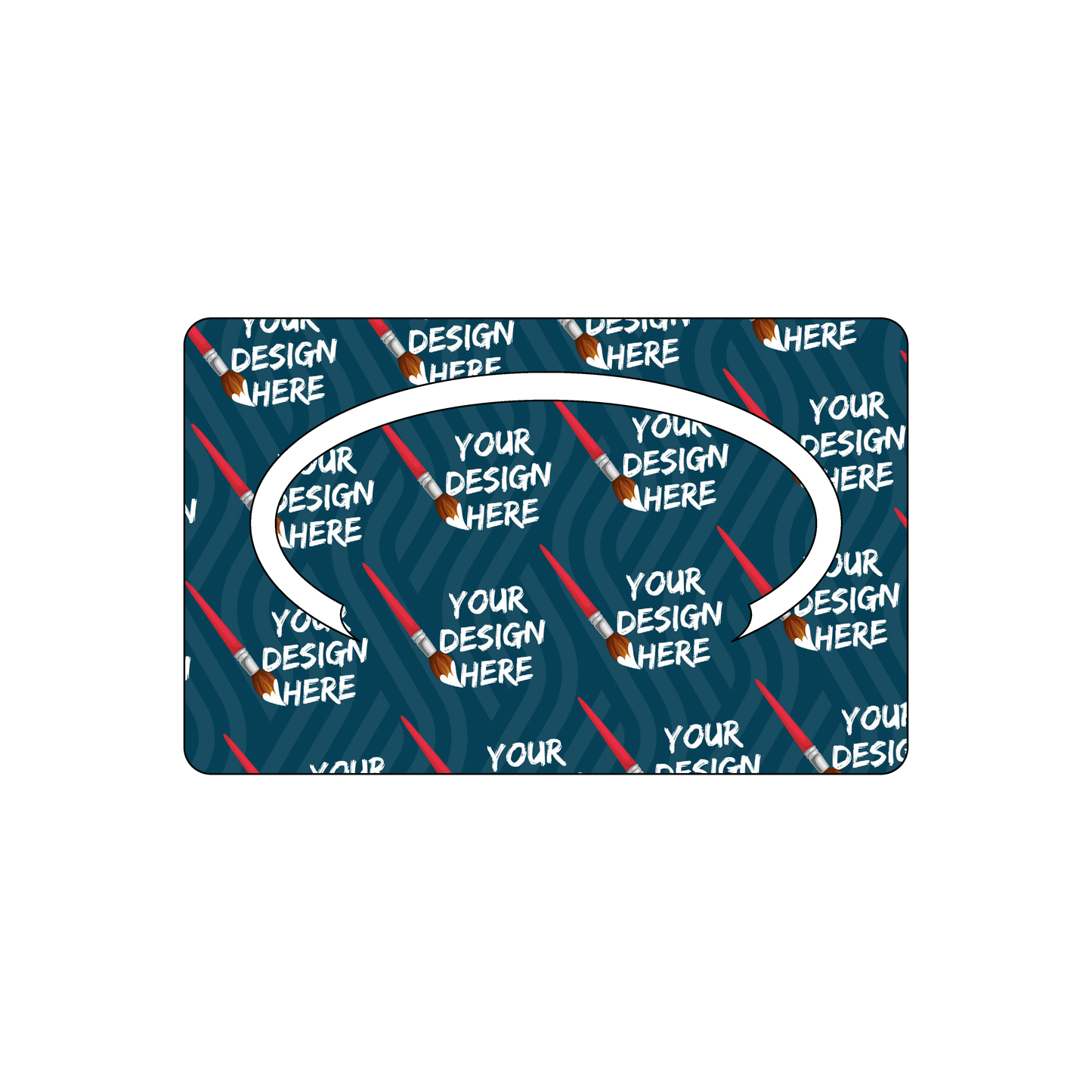 Custom Plastic 3.375" x 2.125" Ring Cards