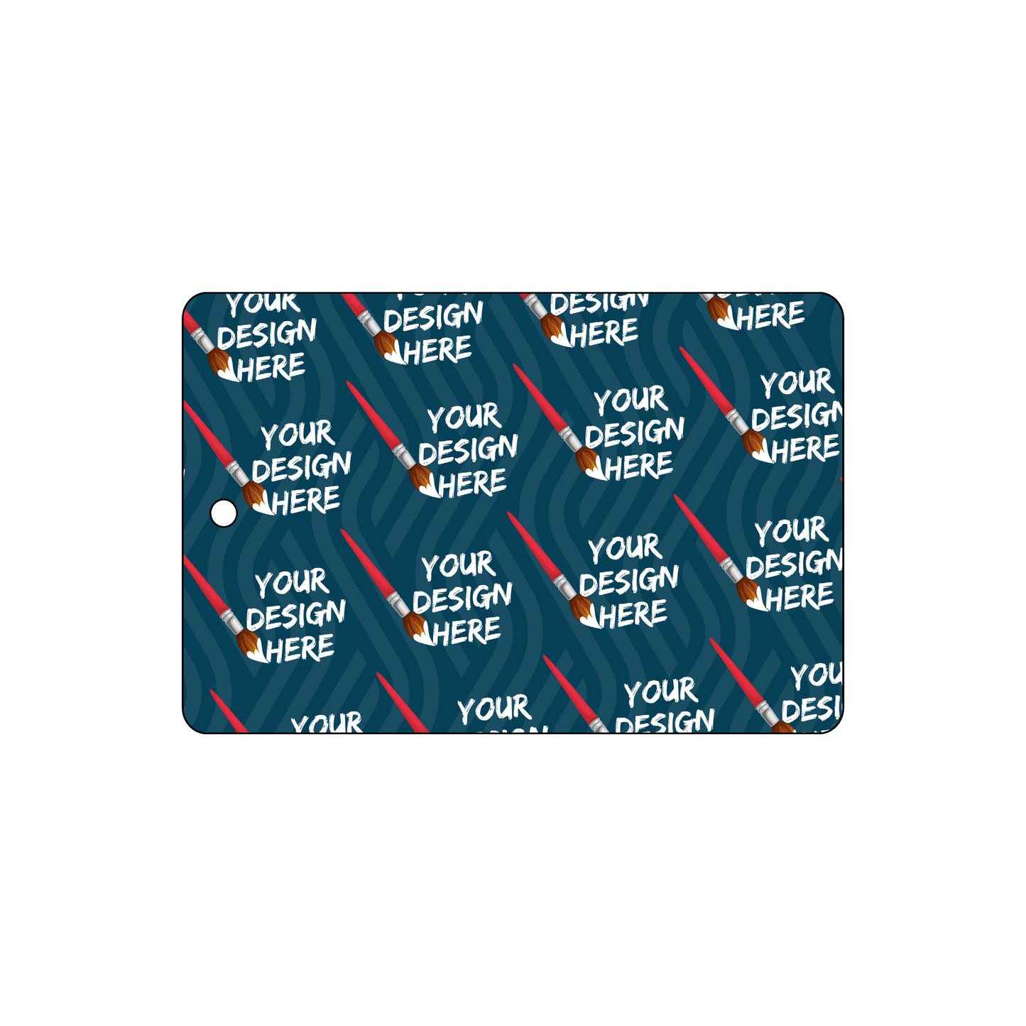 Custom Plastic 3" x 2" Small Hole Tags