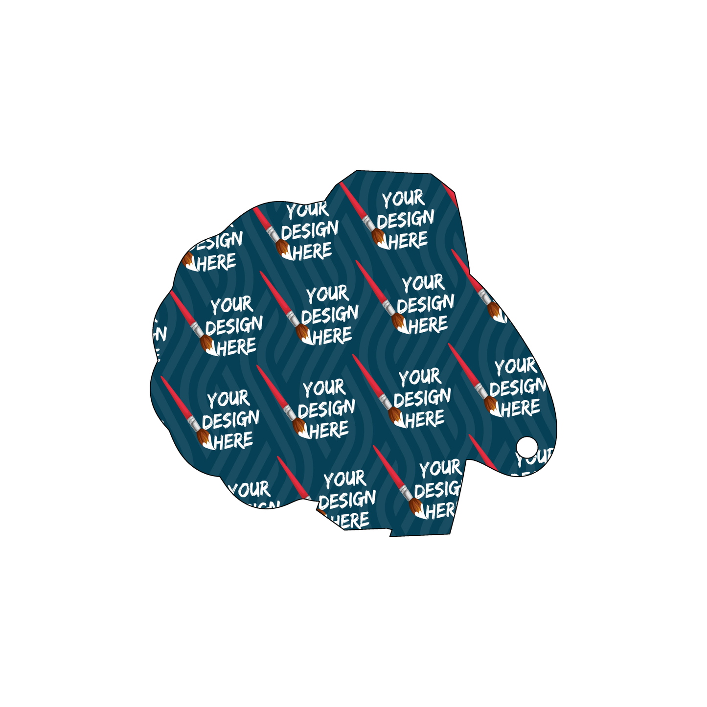 Custom Plastic 3.375" x 3.75" Wizard Shape Tags