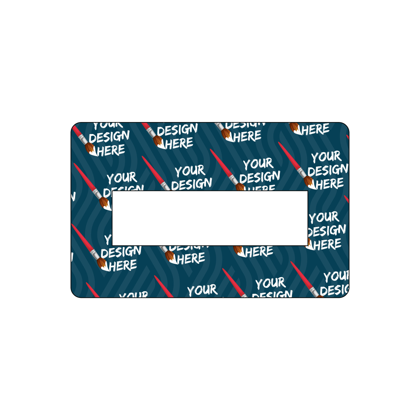 Custom Plastic 3.375" x 2.125" Cards with Punch-Out Rectangle