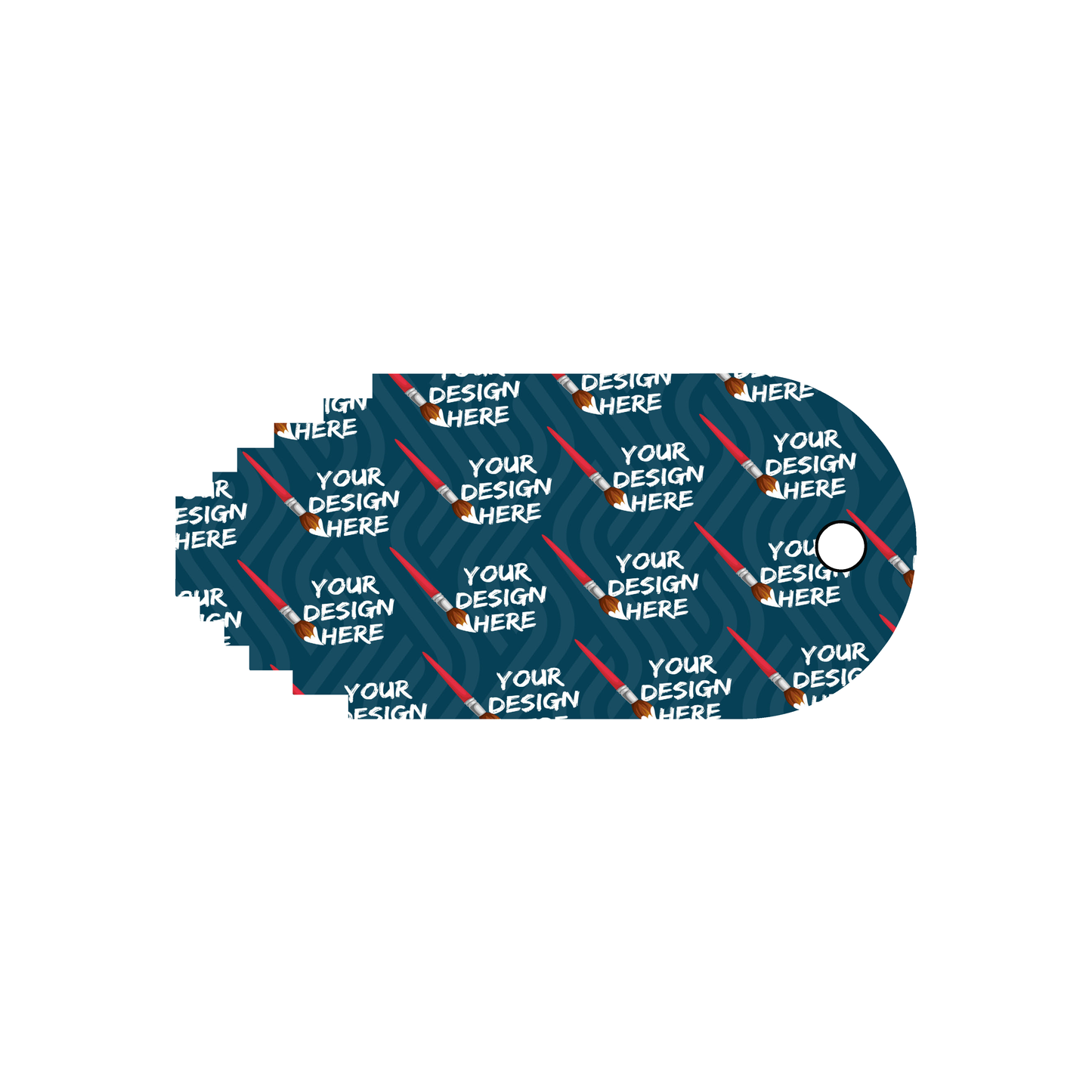 Custom Plastic 3.75" x 1.75" Gauge Tags