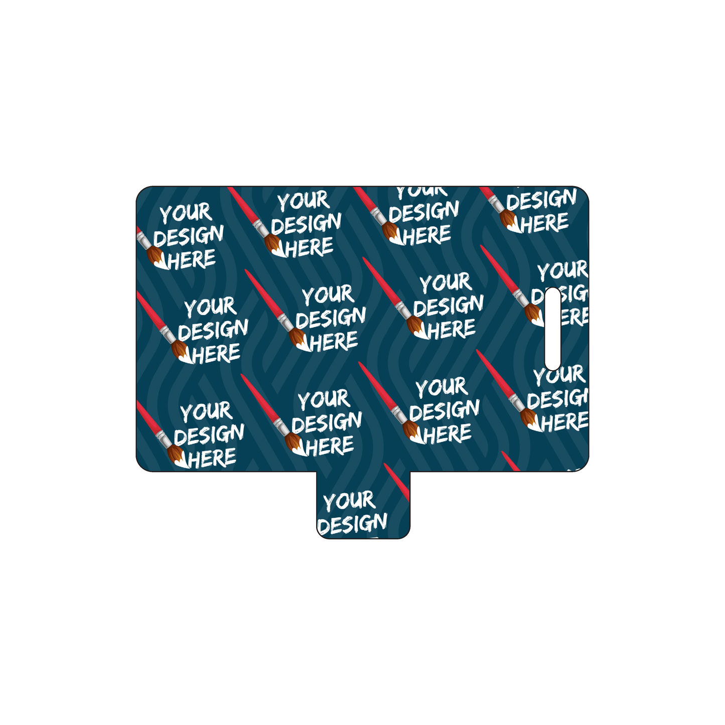 Custom Plastic 2.6258" x 3.375" Tabbed Page 3 Luggage Tags