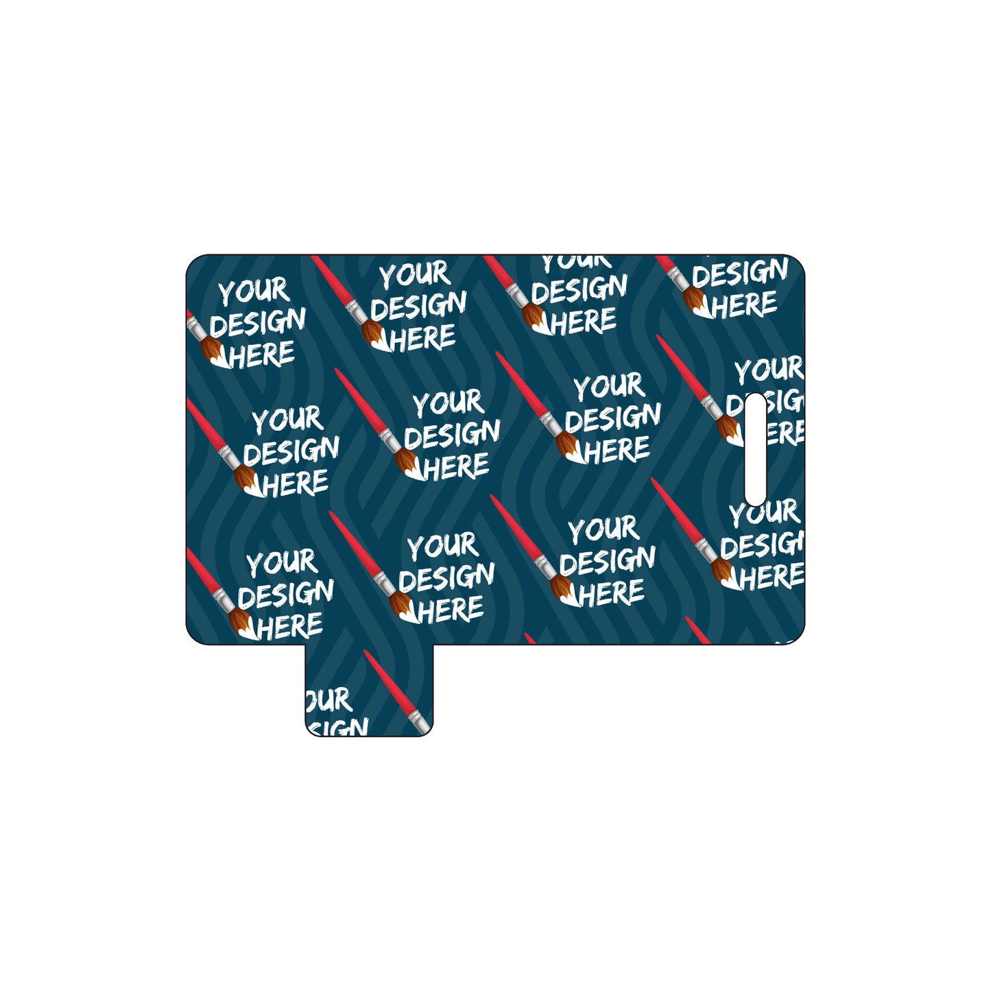 Custom Plastic 2.6258" x 3.375" Tabbed Page 4 Luggage Tags