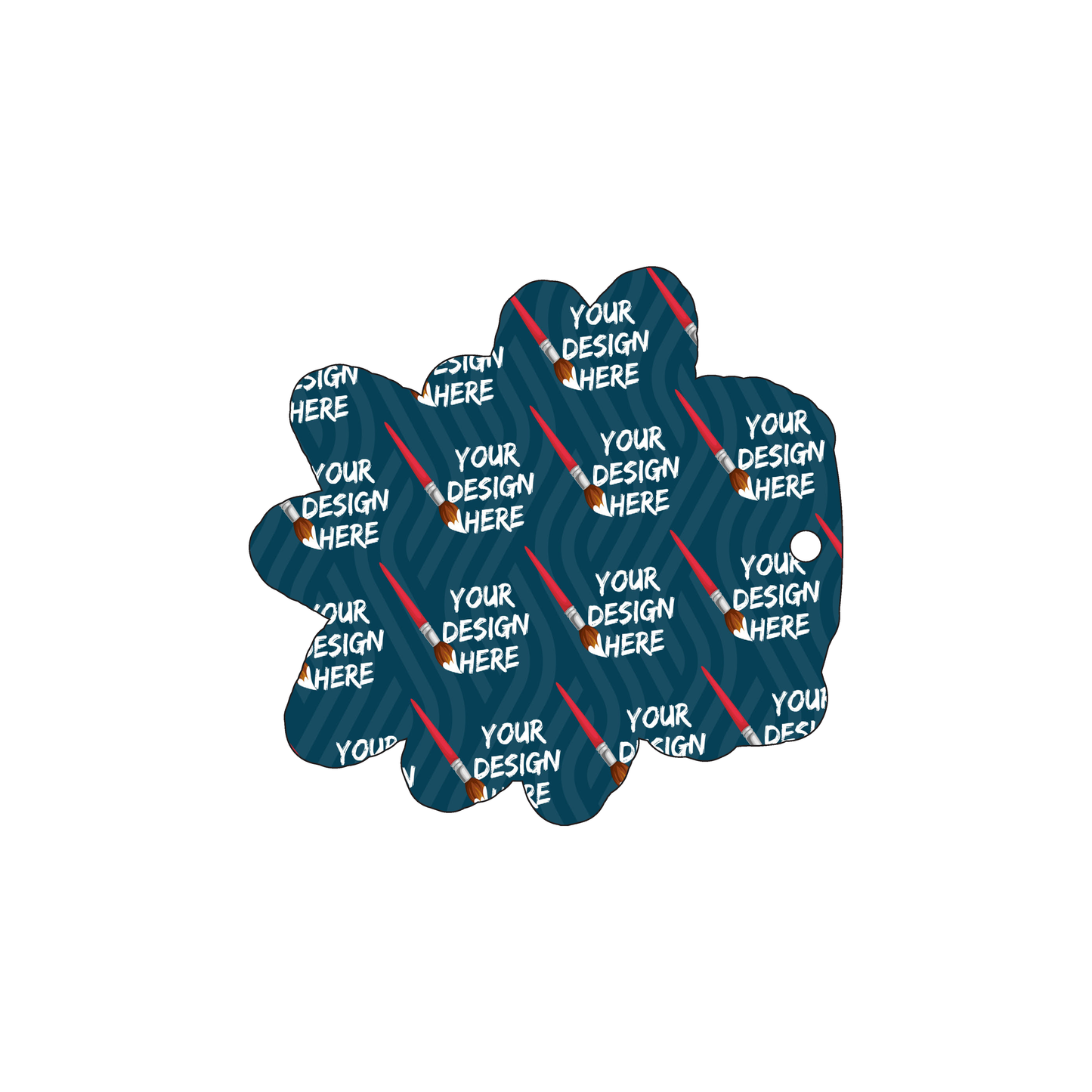 Custom Plastic 4.3" x 3.2" Explosion Shape Tags