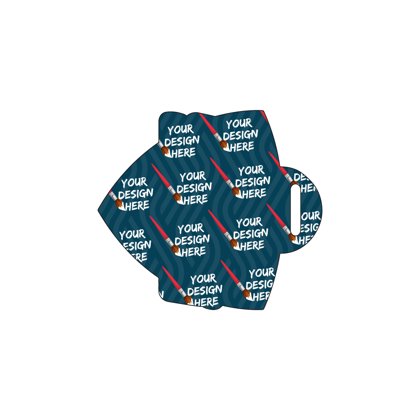 Custom Plastic 2.4" x 2.7" Badge Shape Badges