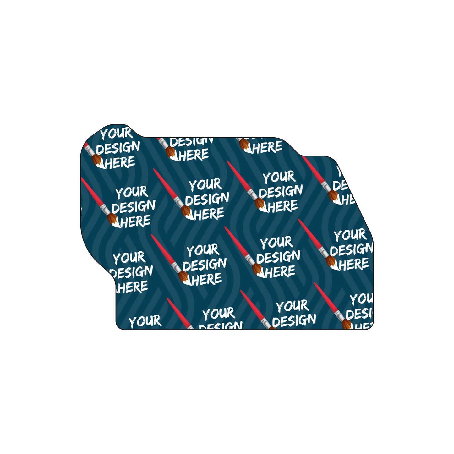 Custom Plastic 3" x 2.1" Engine Shape Cards