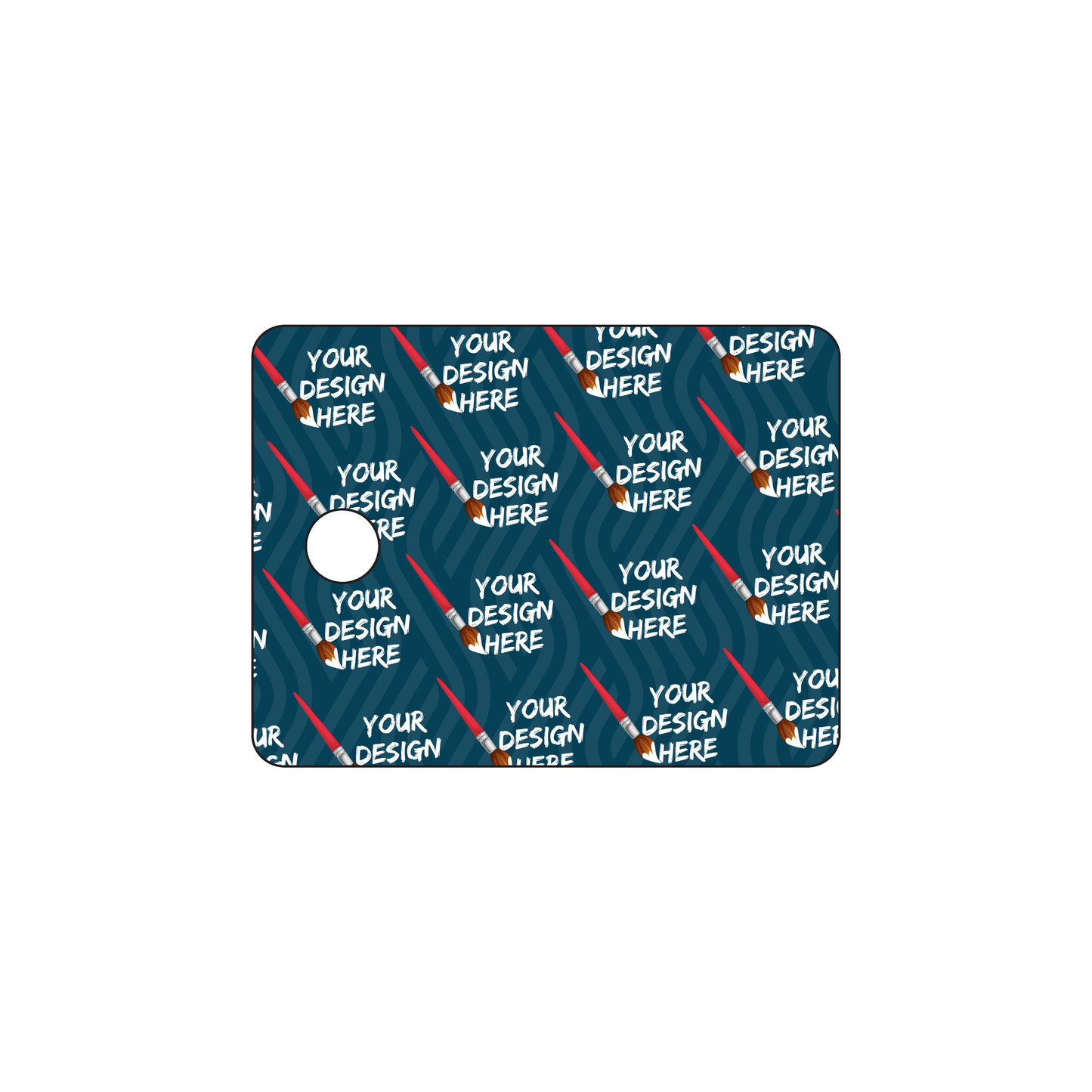Custom Plastic 2" x 1.5" Key Tags
