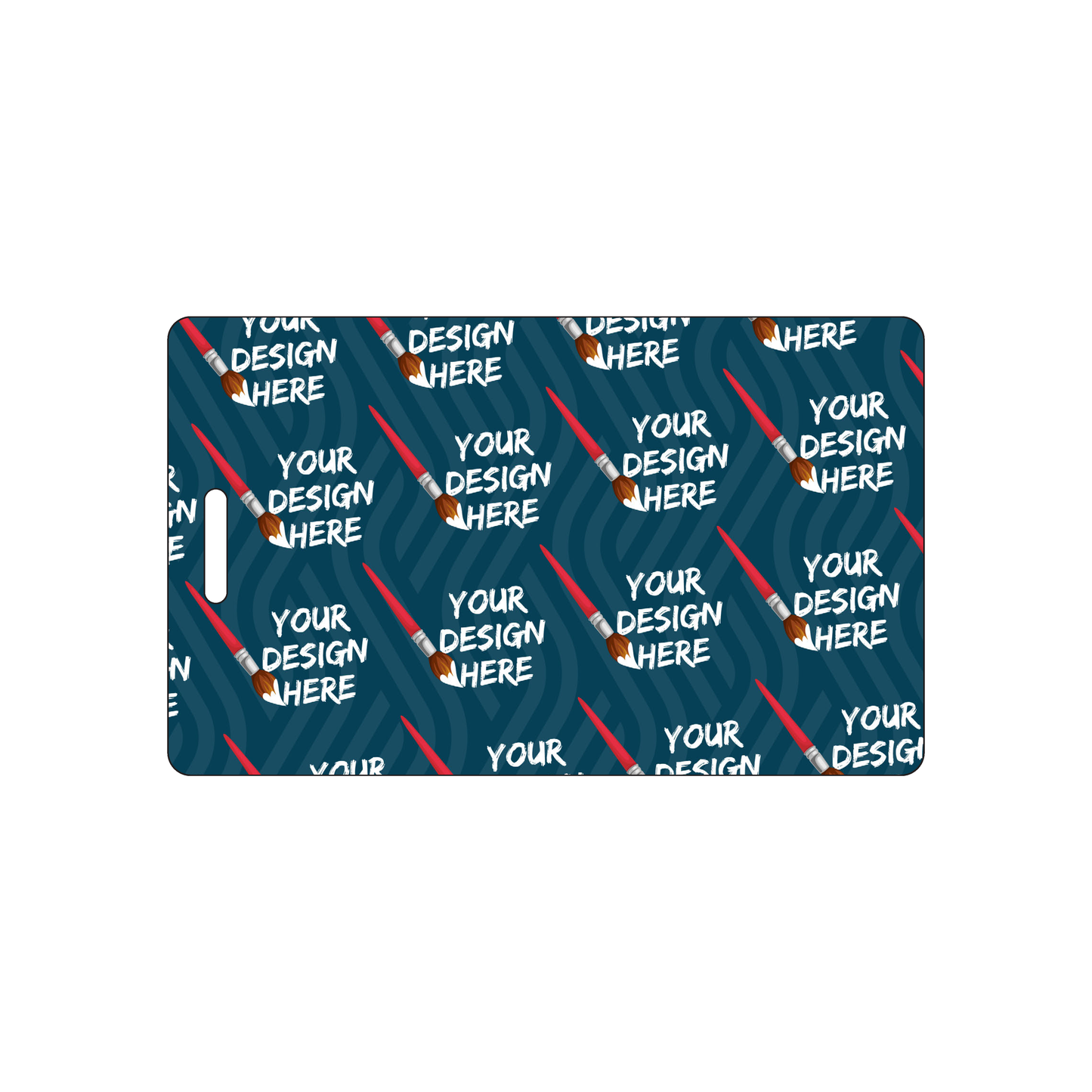 Custom Plastic 4.125" x 2.5" Vertical Badges