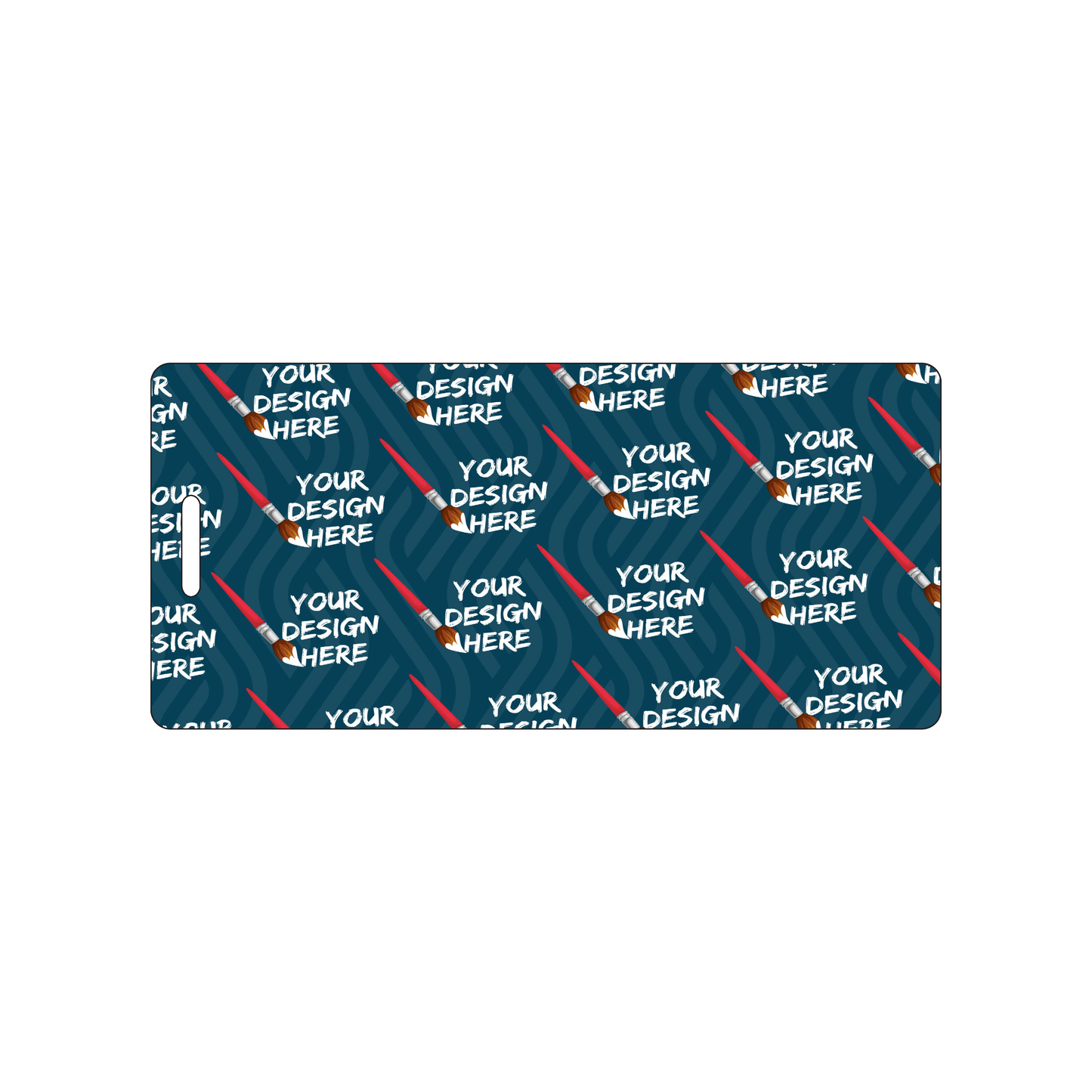 Custom Plastic 2.45" x 5.3" Long Badges