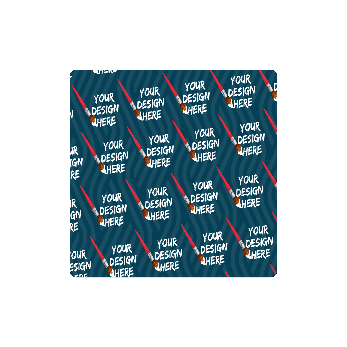 Custom Plastic 8" x 8" Square Signage