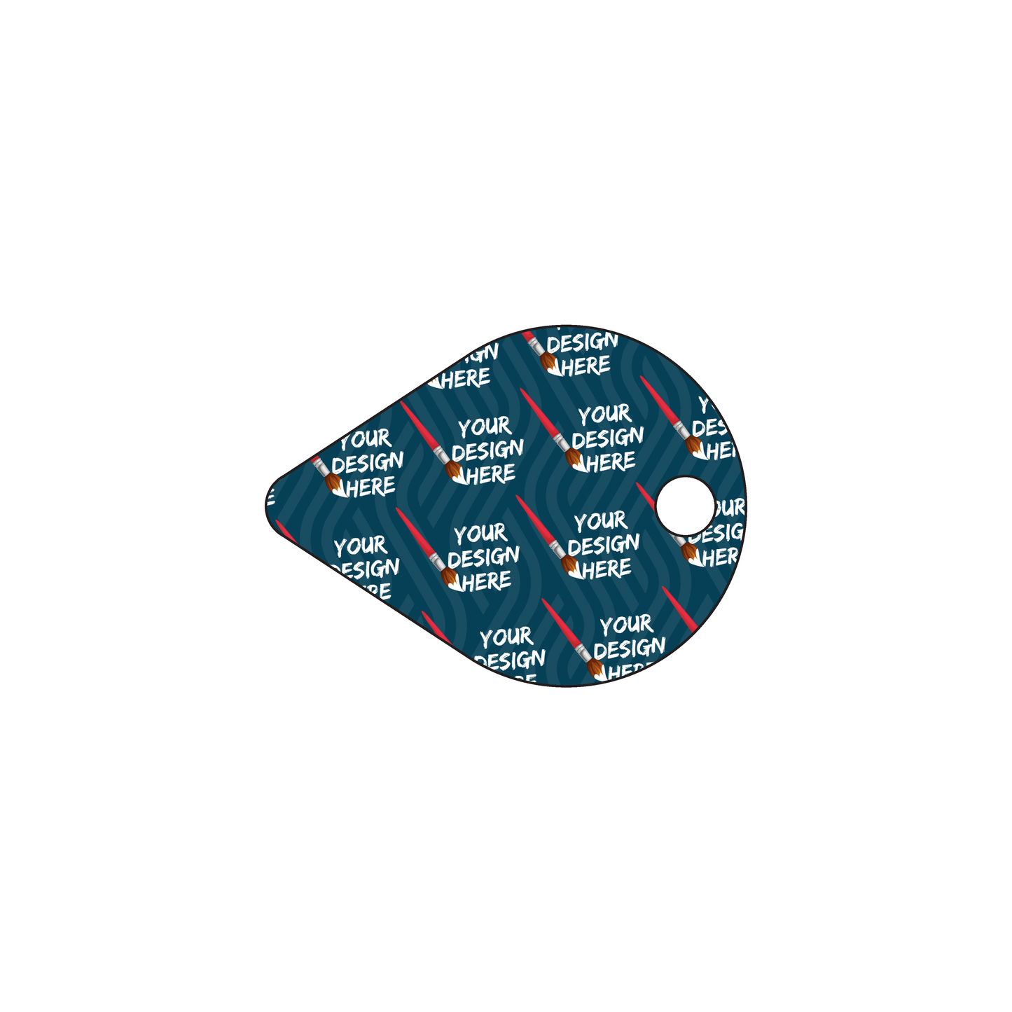 Custom Plastic 1.5" x 1.125" Pin Shape