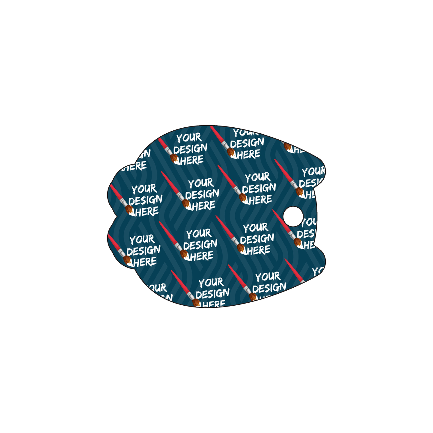 Custom Plastic 2" x 1.67" Owl Shape Key Tags