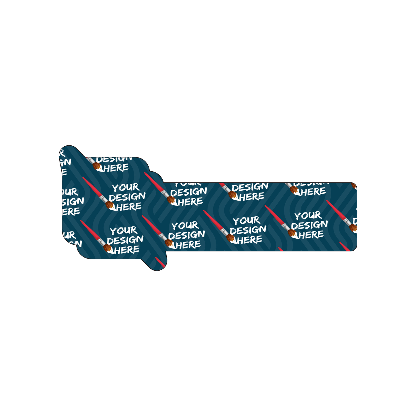 Custom Plastic 5" x 2.1" Chainsaw Shape Cards