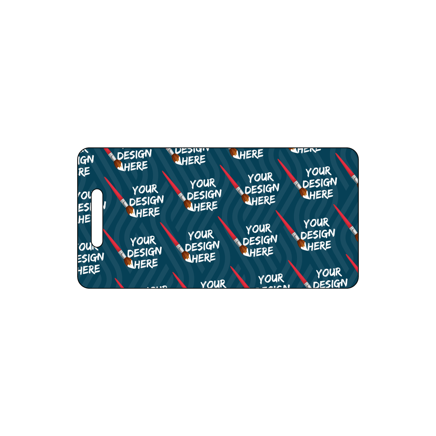 Custom Plastic 3" x 1.5" Luggage Tags