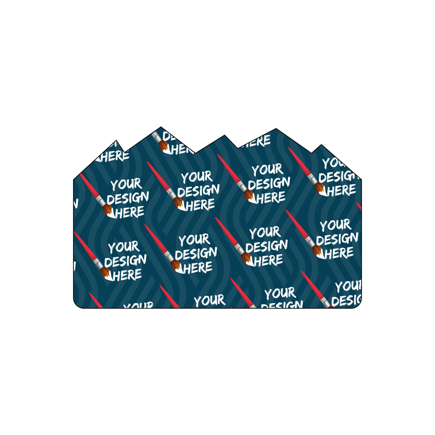 Custom Plastic 3.375" x 2.125" Mountain Range Cards