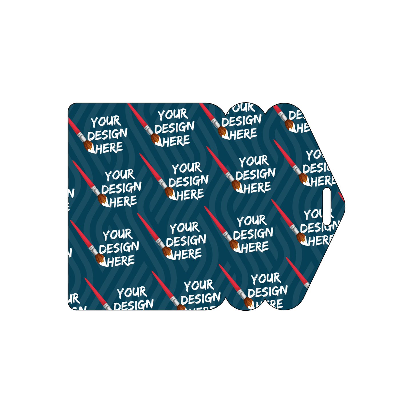 Custom Plastic 3" x 4" Tower Shape Badges