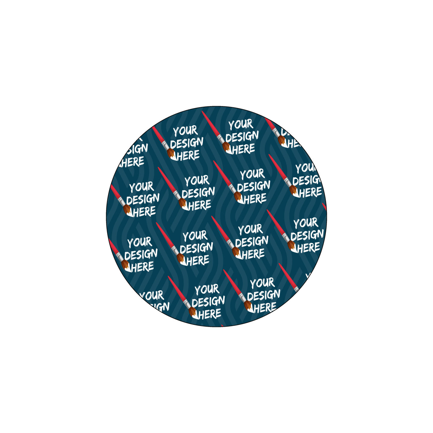 Custom Plastic 3.15" Circle Cards