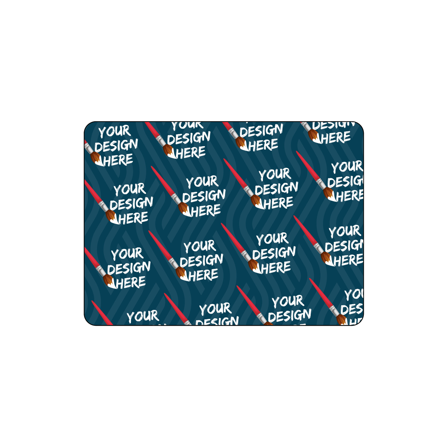 Custom Plastic 2.125" x 2.9134" Rounded Rectangle