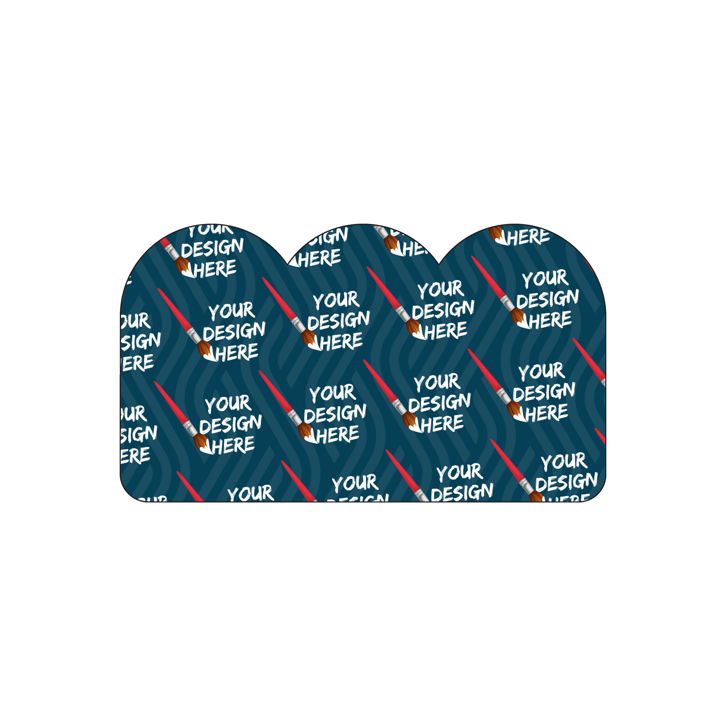 Custom Plastic 3.5" x 2" 3 Bump Shape Business Cards