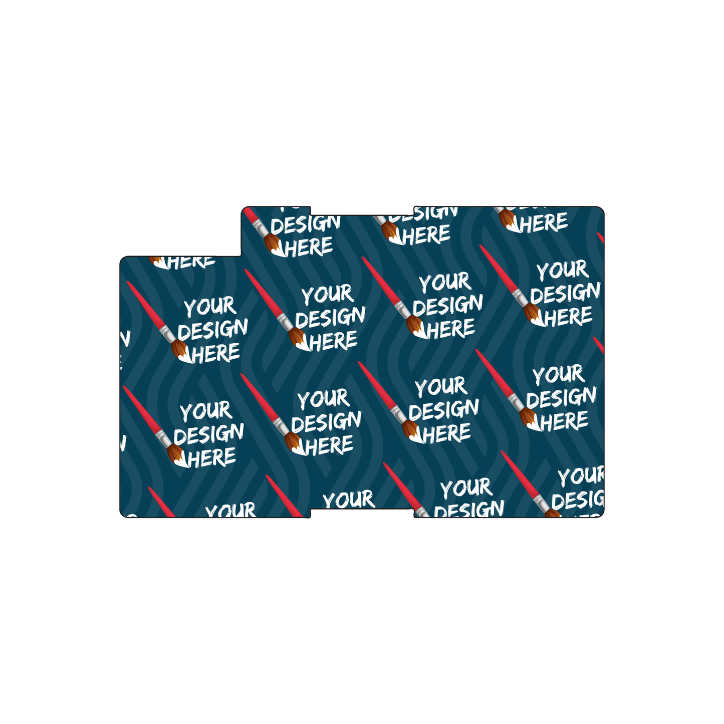 Custom Plastic 3.5" x 2.25" Blocks Shaped Cards
