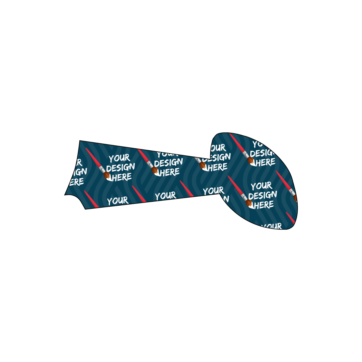 Custom Plastic 1.25" x 3" Football Trophy Shape Cards