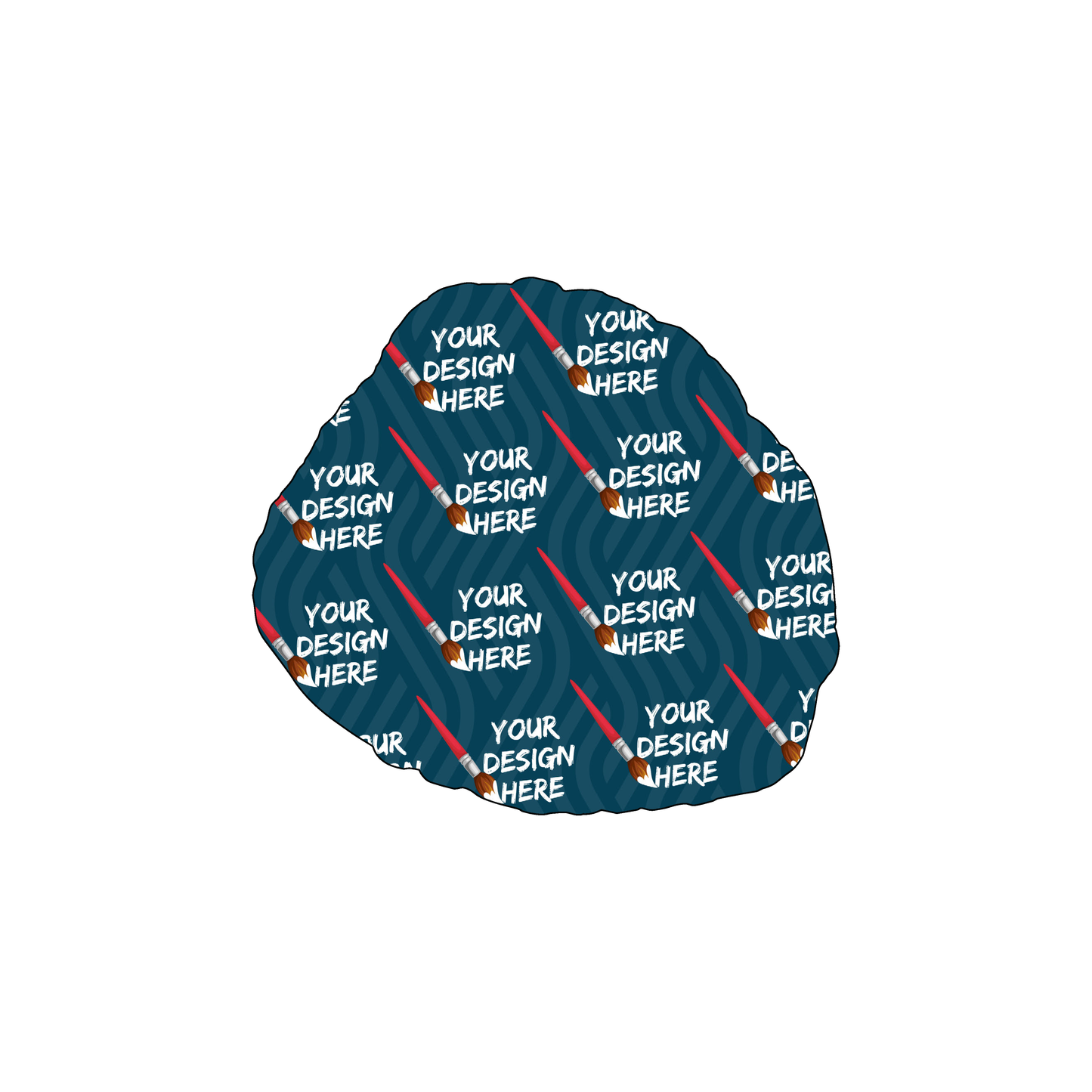 Custom Plastic 2.75" x 3" Baseball Glove Shape Cards