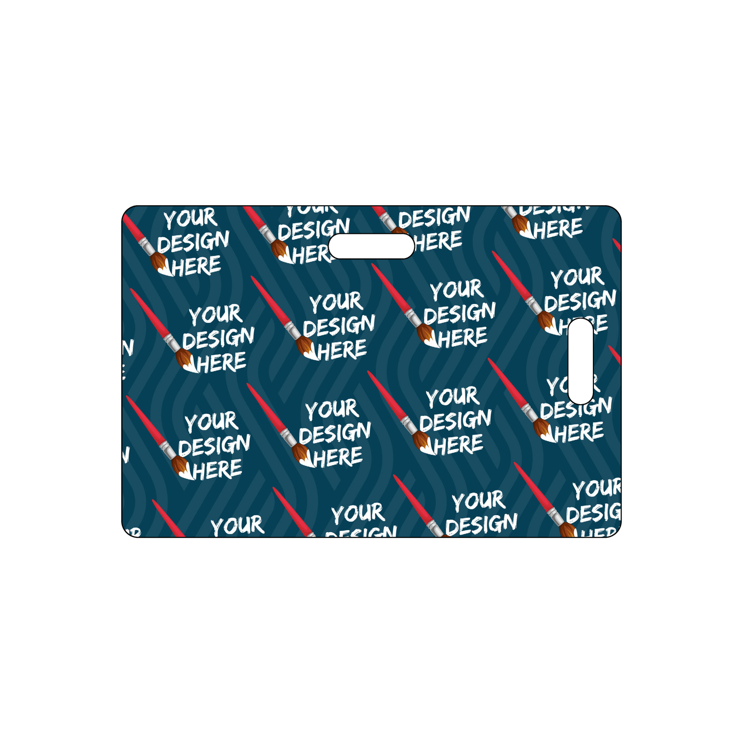 Custom Plastic 3.599" x 2.389 Two Slot Badges