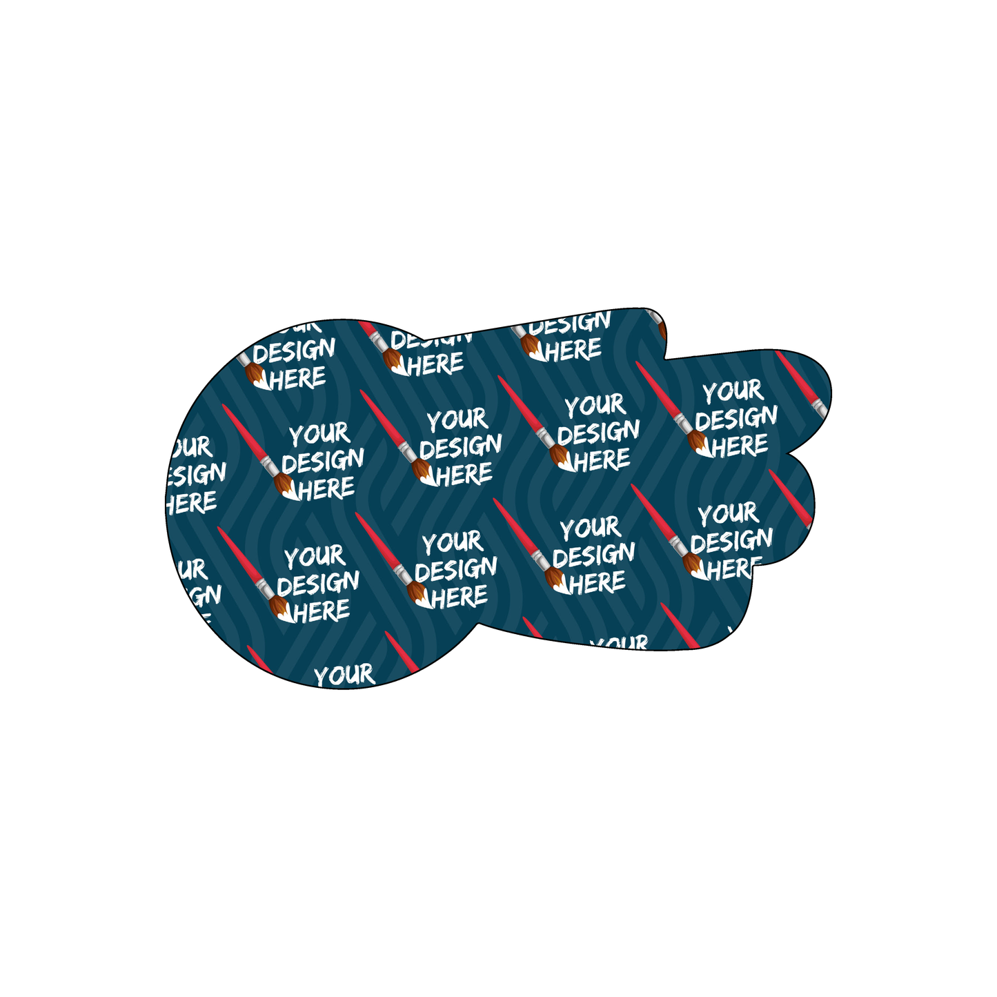 Custom Plastic 3.5" x 2" Meteor Shape Cards
