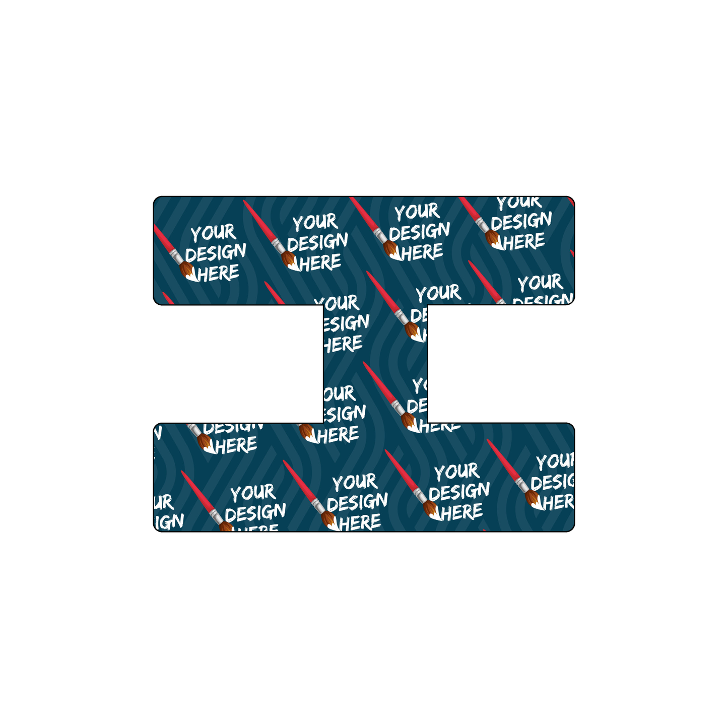 Custom Plastic 2.1875" x 2.75" H Shape Cards