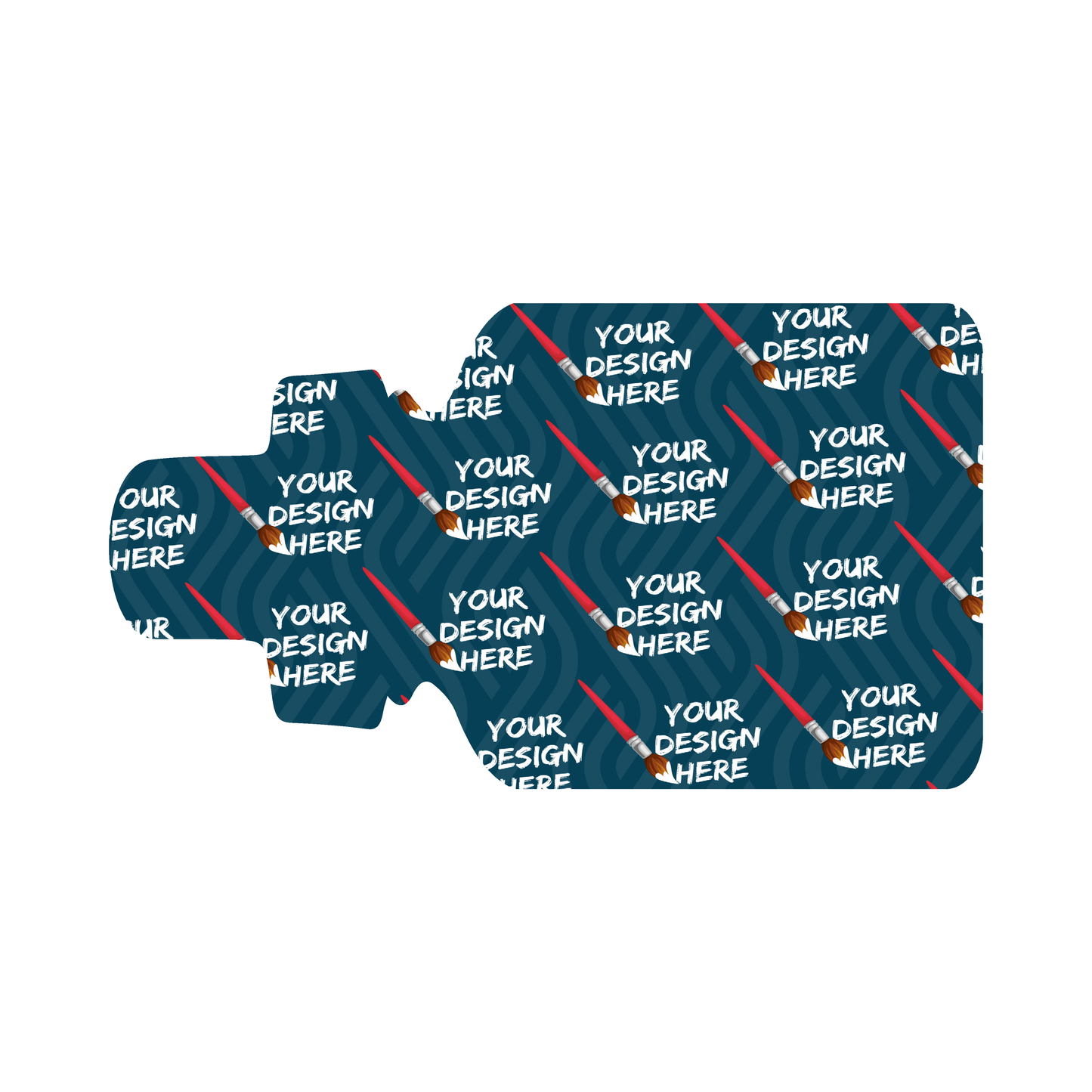 Custom Plastic 3.375" x 1.875" Dropper Bottle Shape Cards