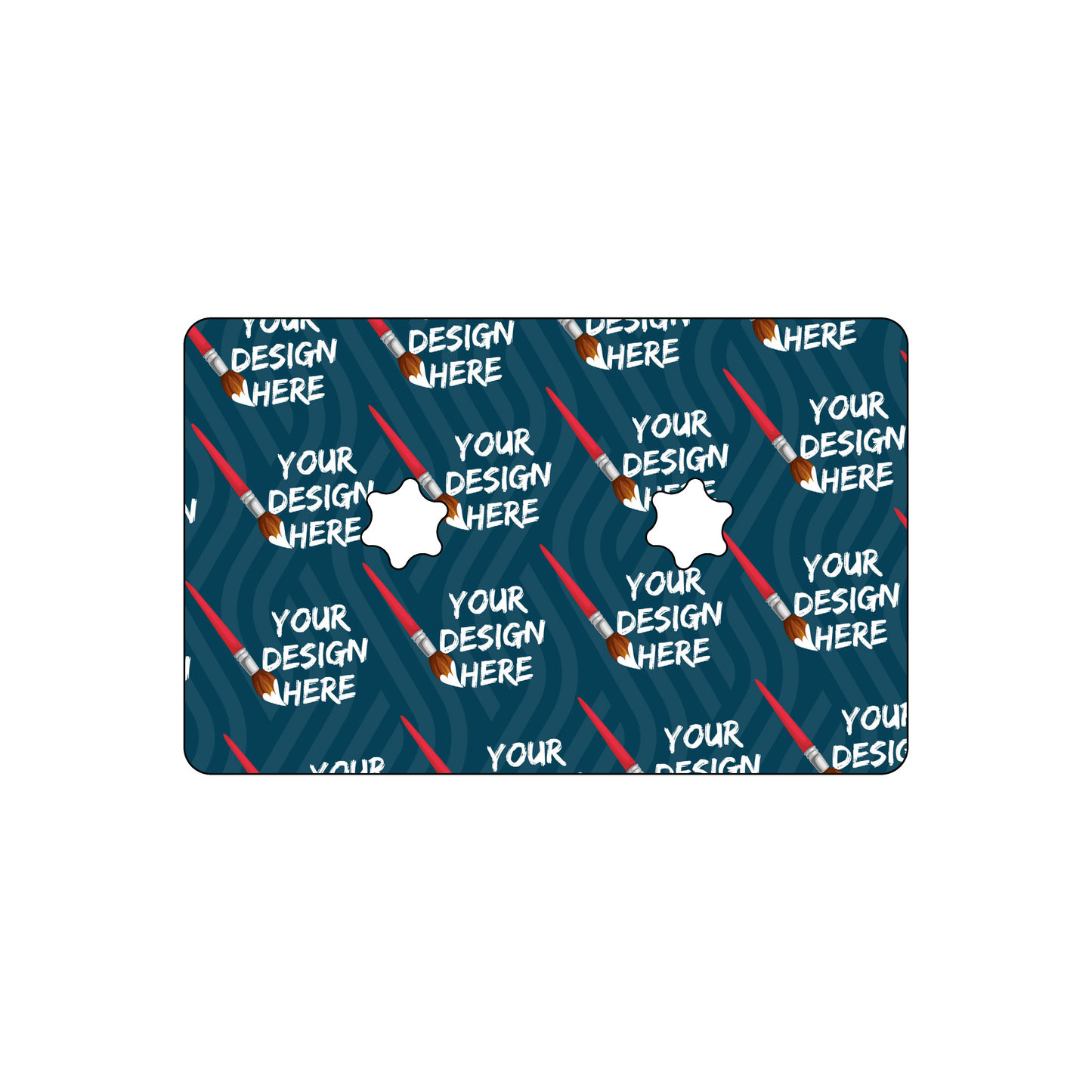Custom Plastic 3.375" x 2.125" Cassette Tape Shape Cards