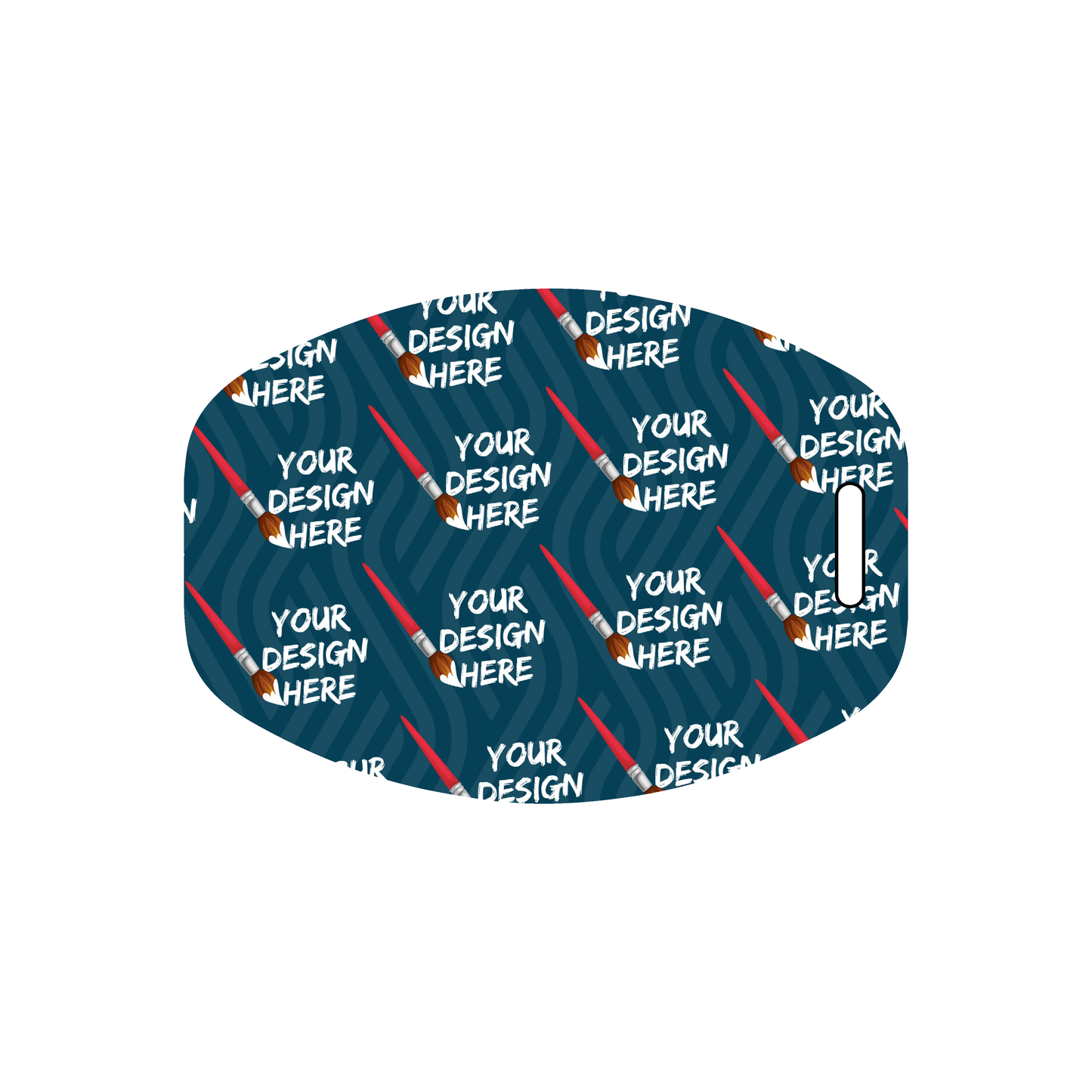 Custom Plastic 2.4" x 3.375" Rounded Luggage Tags