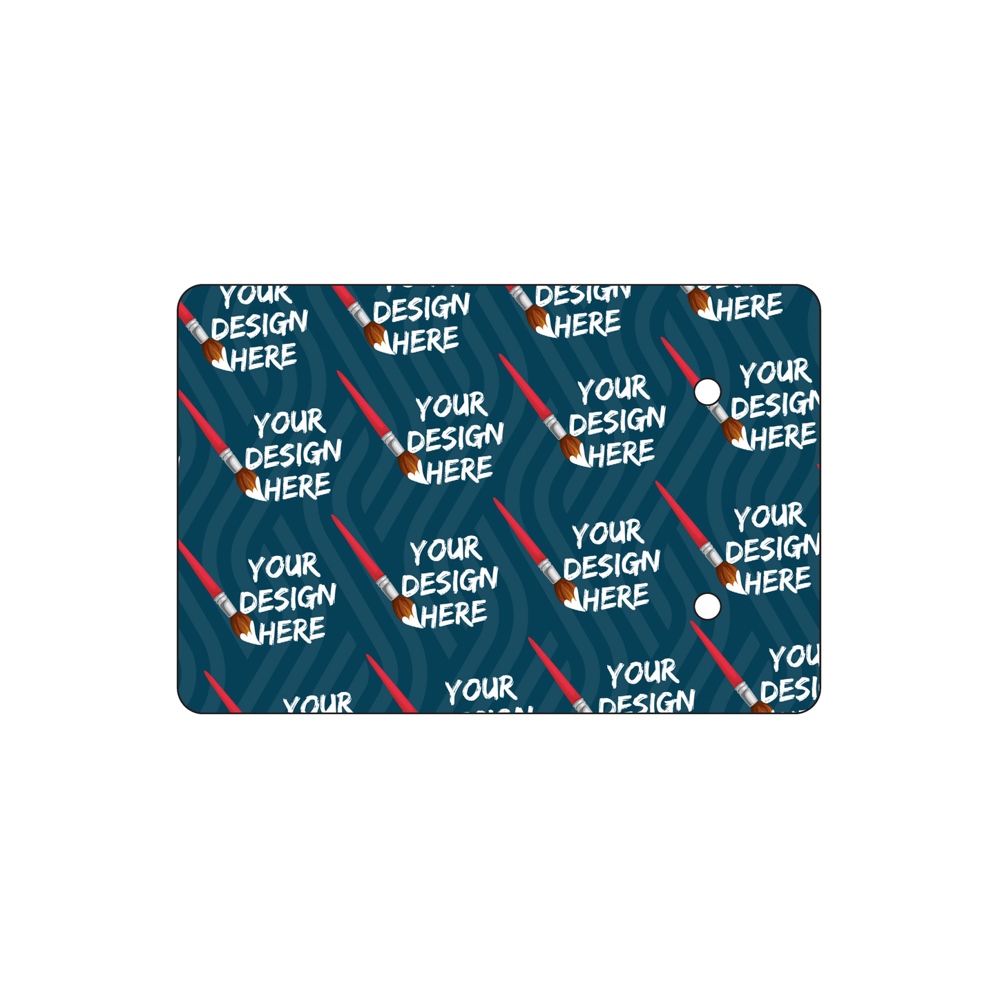 Custom Plastic 3" x 2" Two Hole Tags