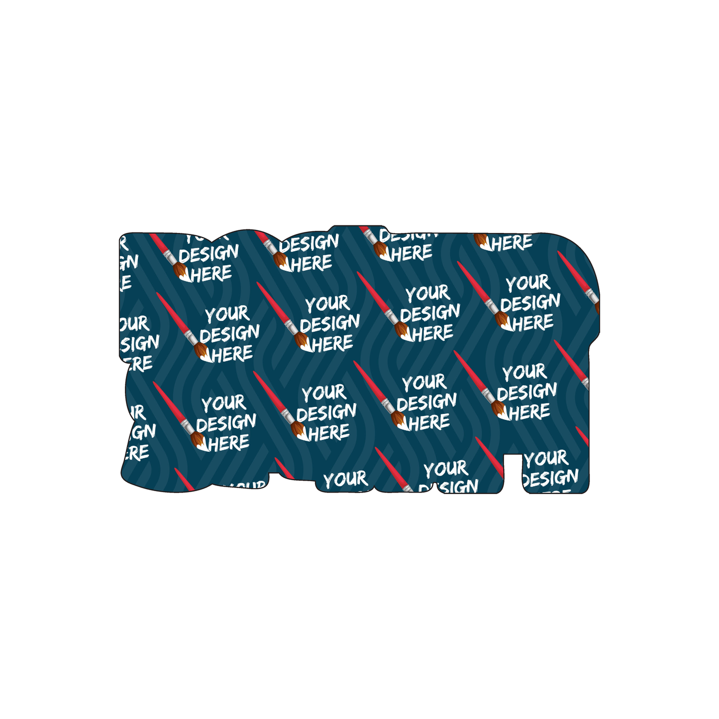 Custom Plastic 3.5" x 1.95" Letters Cards
