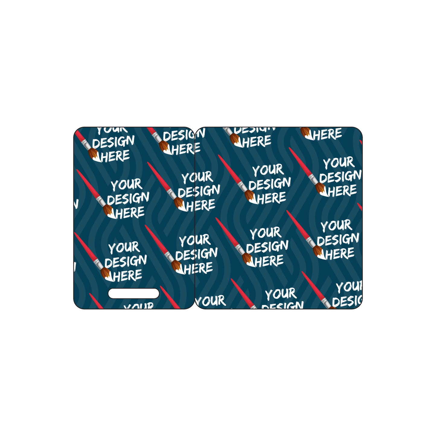 Custom Plastic 3.375" x 2.125" Breakaway Badge and Card Combo