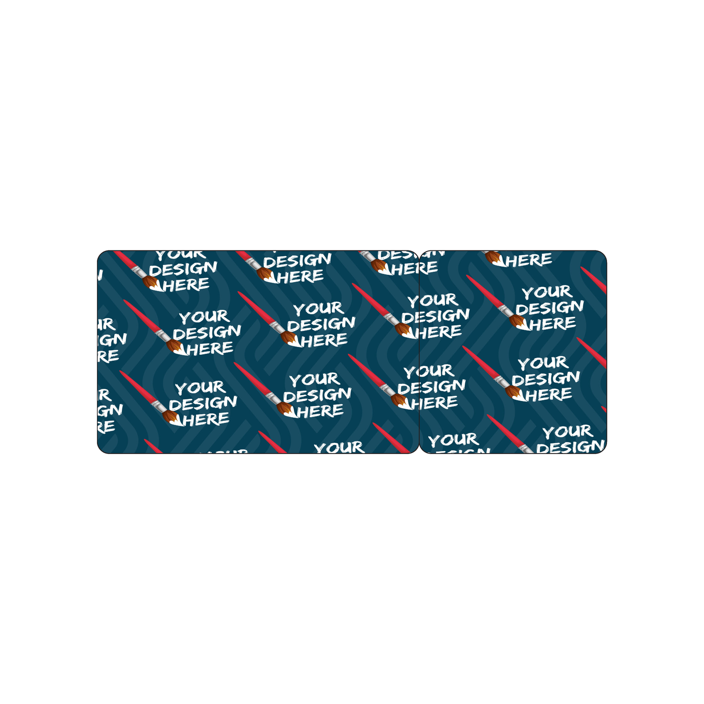 Custom Plastic 3.375" x 2.125" Card and Square Card Combo