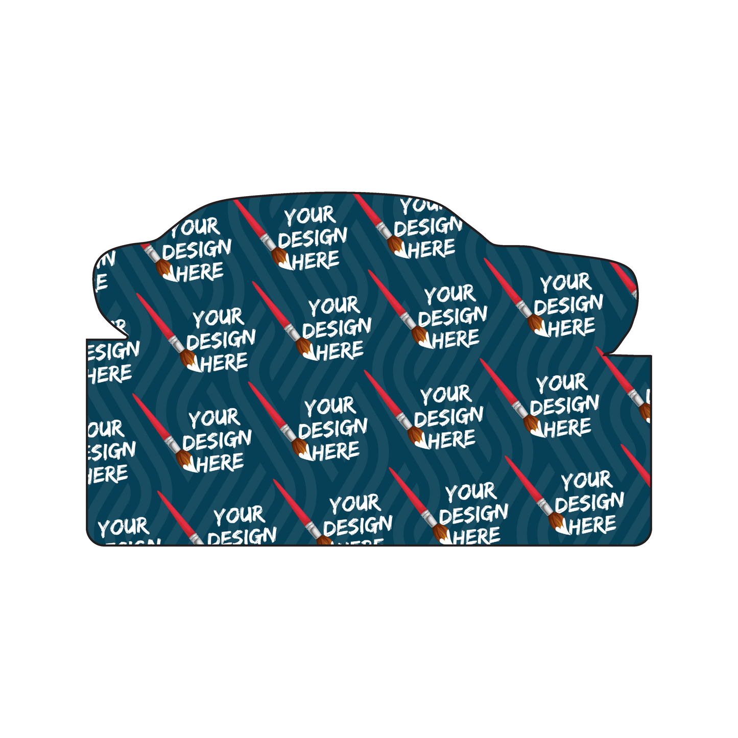 Custom Plastic 4" x 2.5" Car Shape Cards