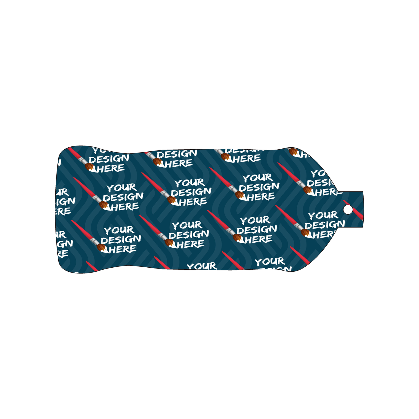 Custom Plastic 6" x 2.48" Bottle Shape Tags