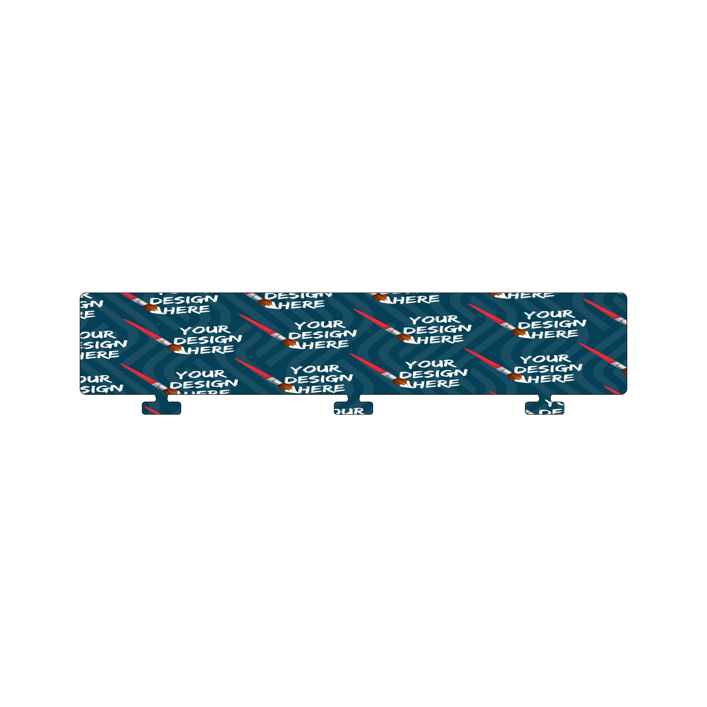 Custom Plastic 9" x 2" Insert Rulers