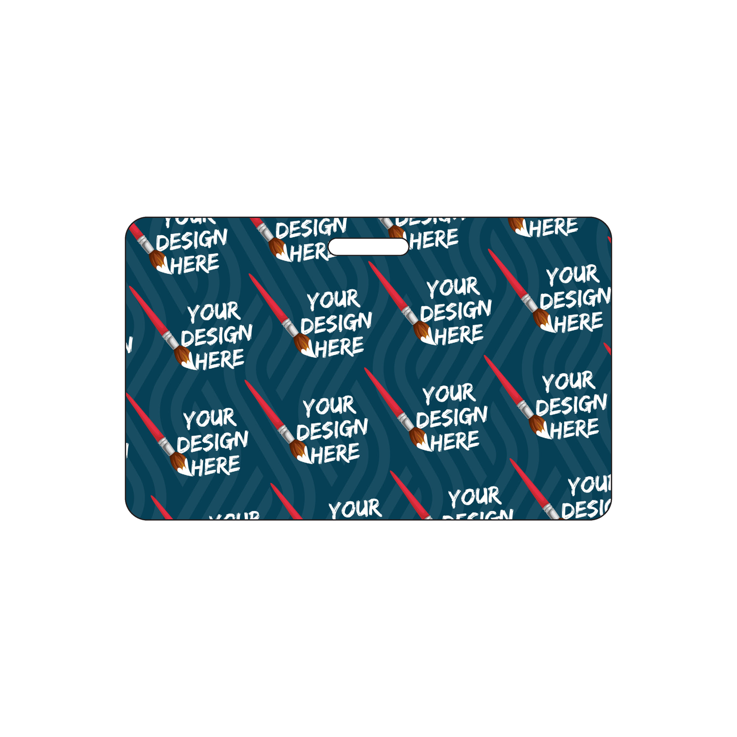 Custom Plastic 3.3125" x 2.062" Horizontal Badges