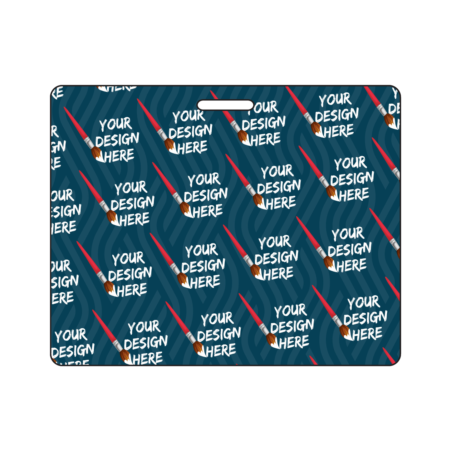 Custom Plastic 3.75" x 2" Horizontal Badges