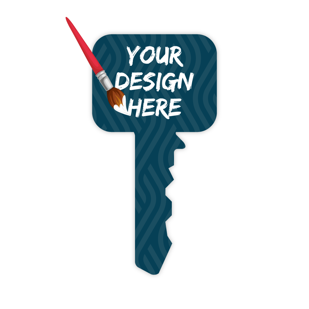 Custom Plastic Business Cards - Key Shape