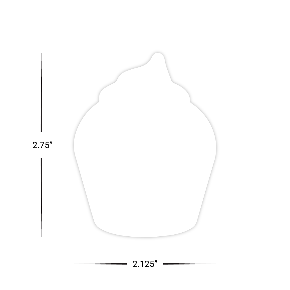 Cupcake Shape - Custom Selflane Gift Cards