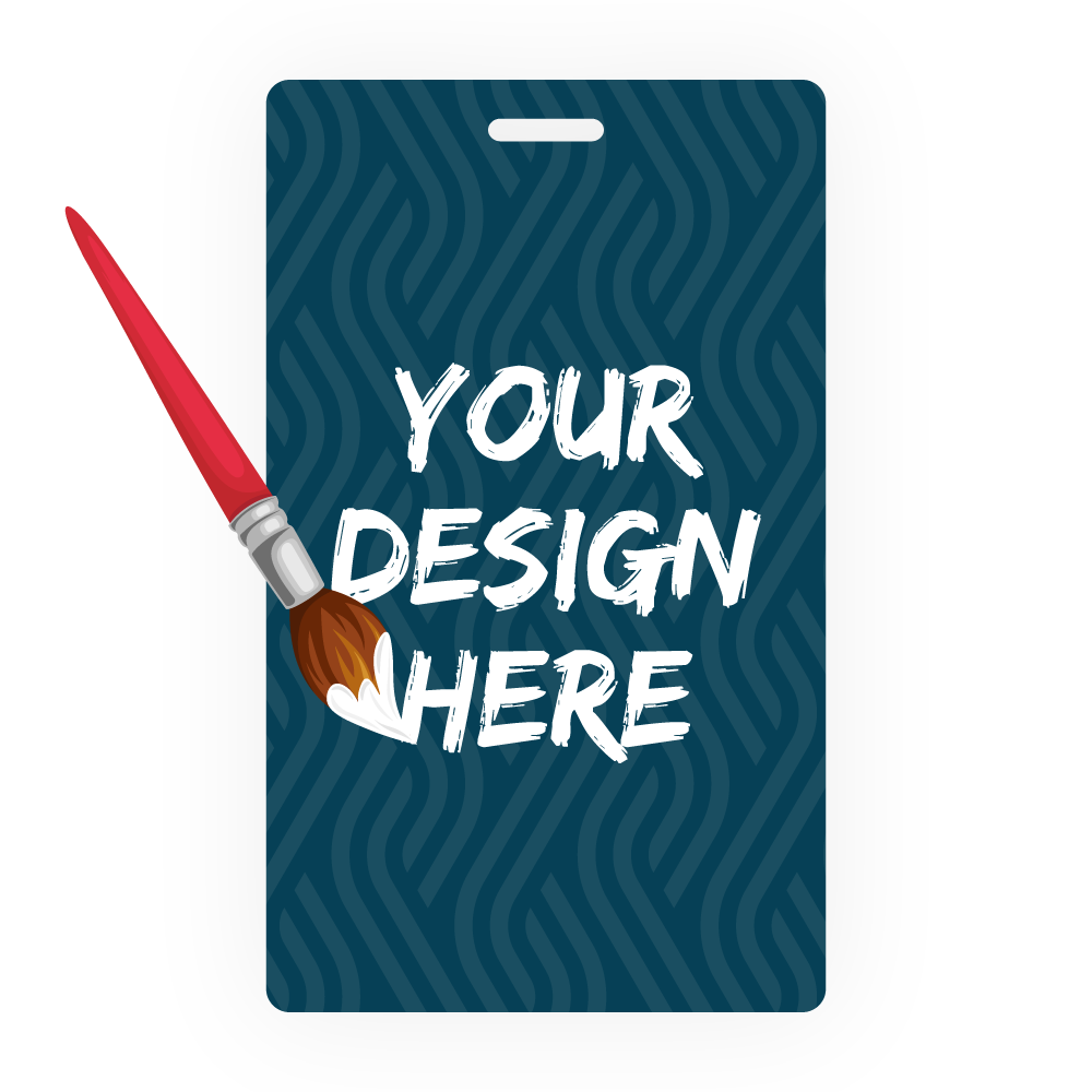 Custom ID Badges - 3" x 5" Vertical Shape