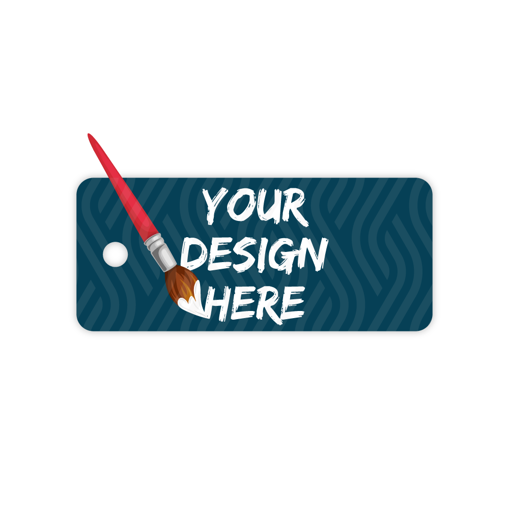 Custom Key Tags - 2.625” x 1.13“ Shape