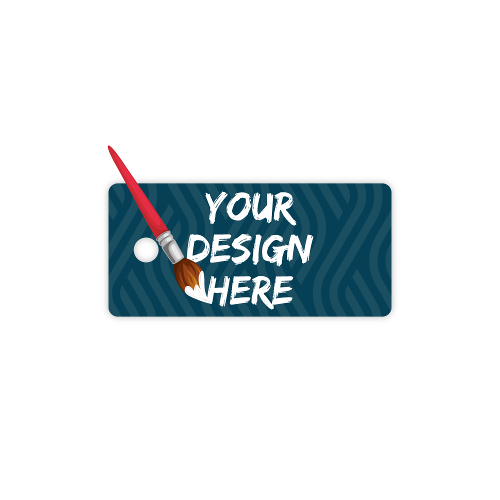 Custom Key Tags - 2.125” x 1“ Shape