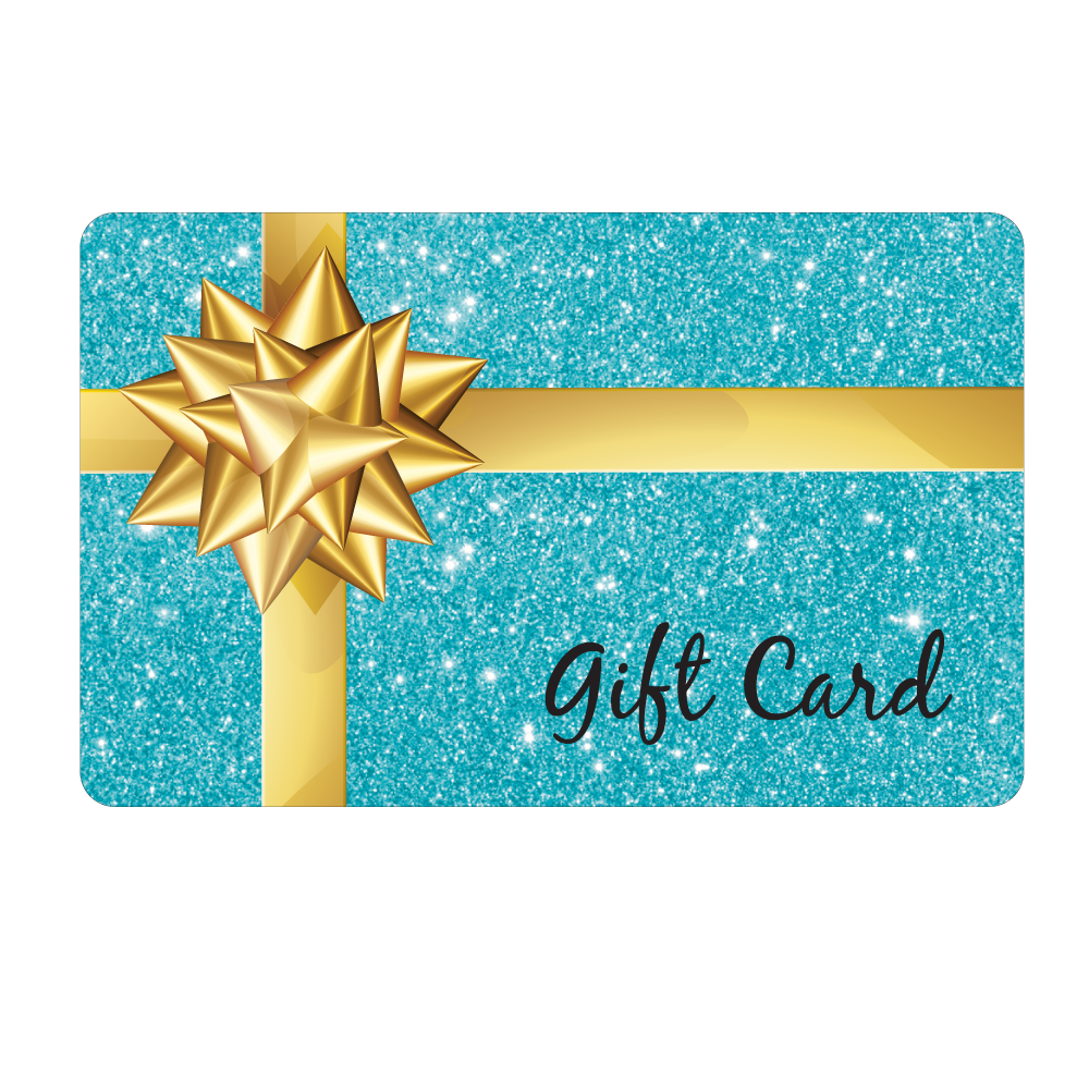 Gift Cards - Blue Sparkle – Plastic Printers