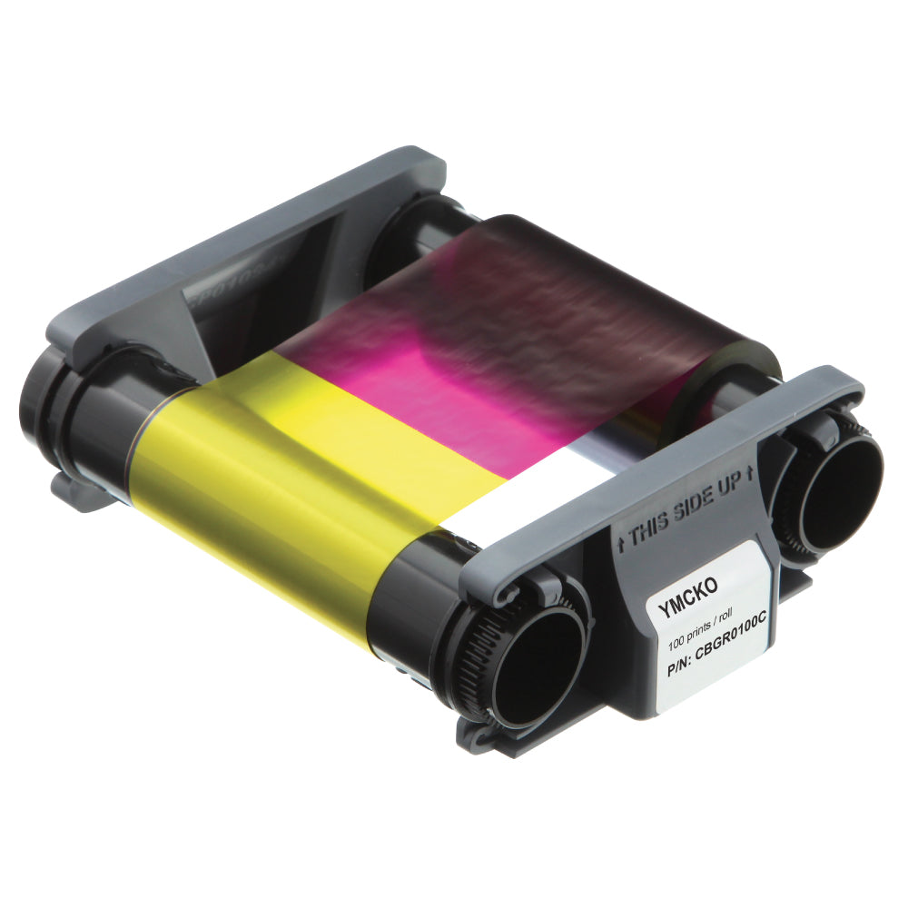 Evolis Badgy YMCKO Color Ribbon - 100 Prints/Roll