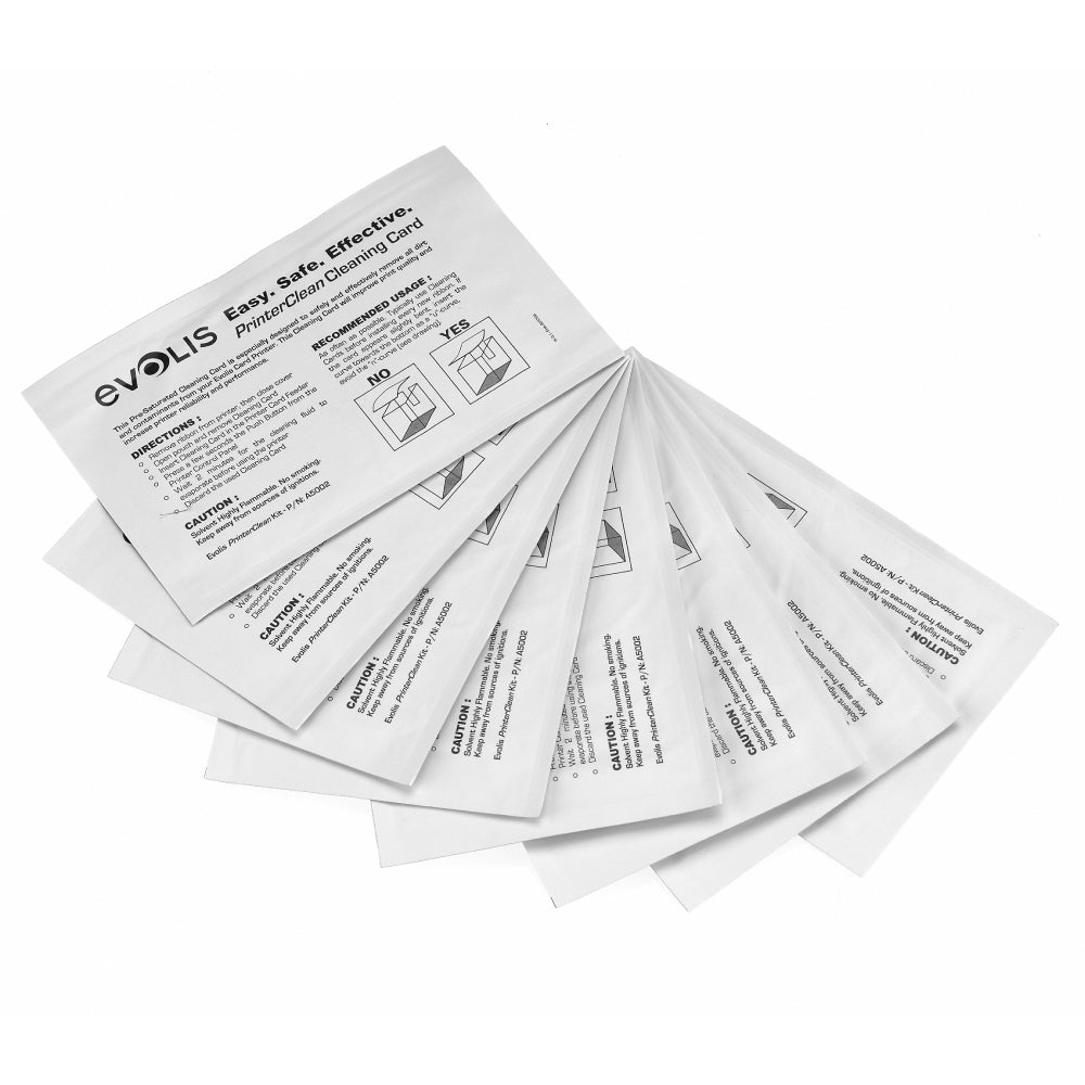 Evolis Quantum Alcohol Cleaning Kit - 50 Cards