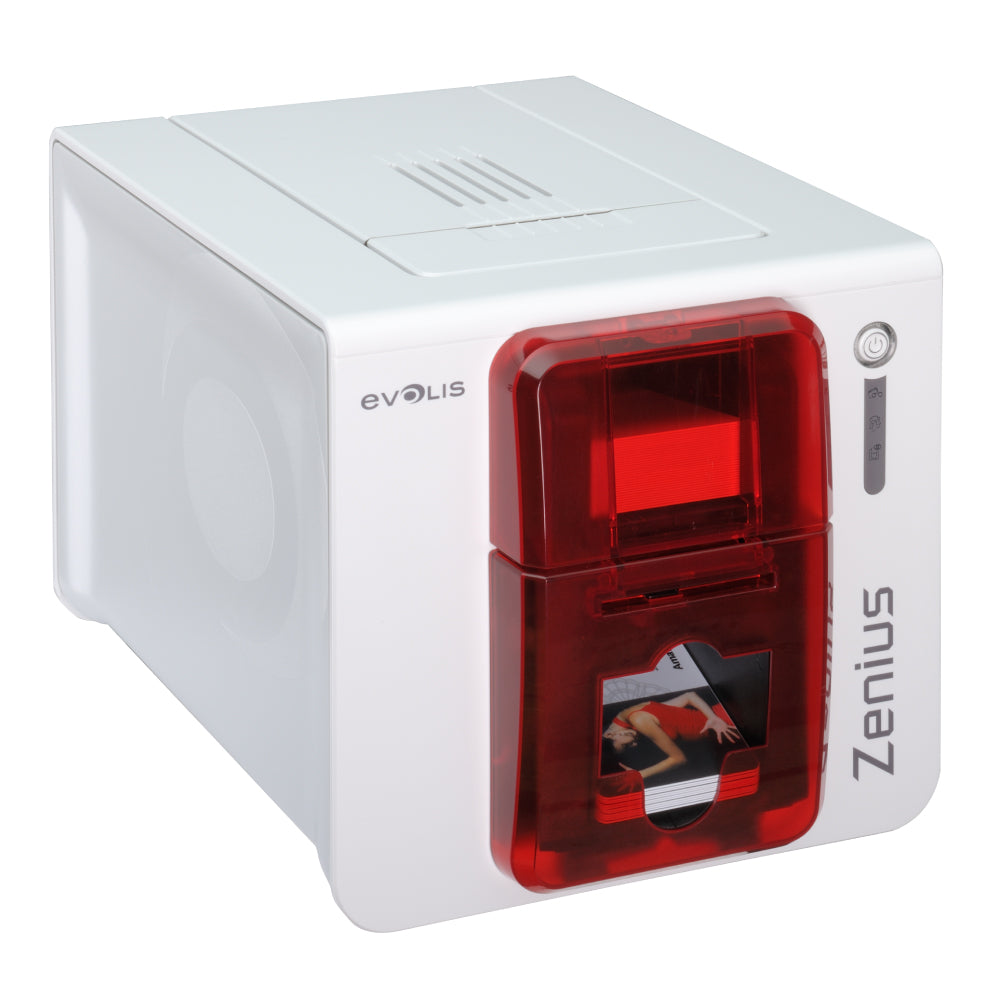 Evolis Zenius Expert Smart / Contactless Printers with Options - Fire Red